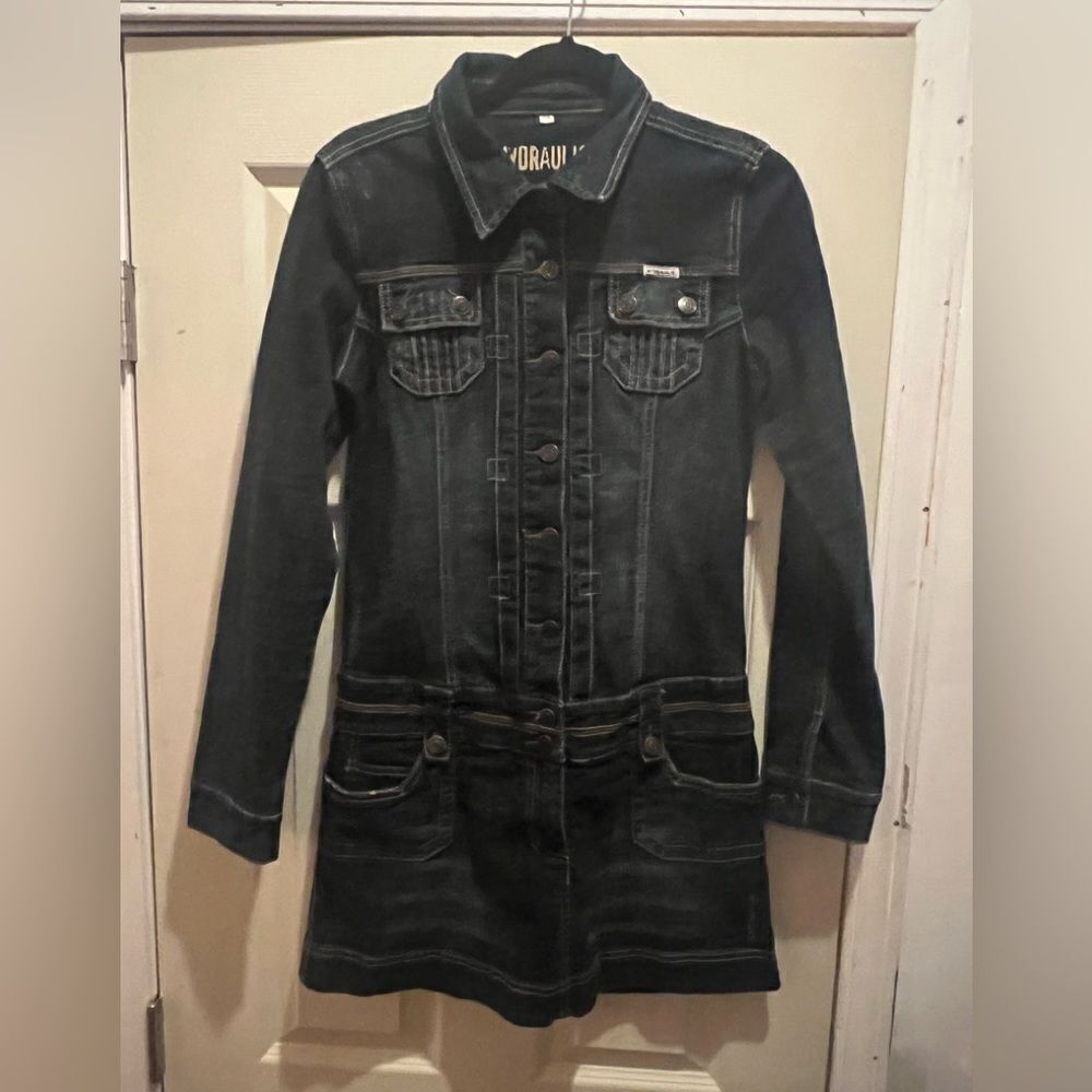 Hydraulic Denim Dress 